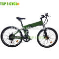 TOP E-cycle 26inch складной электрический горный велосипед со скрытой батареей